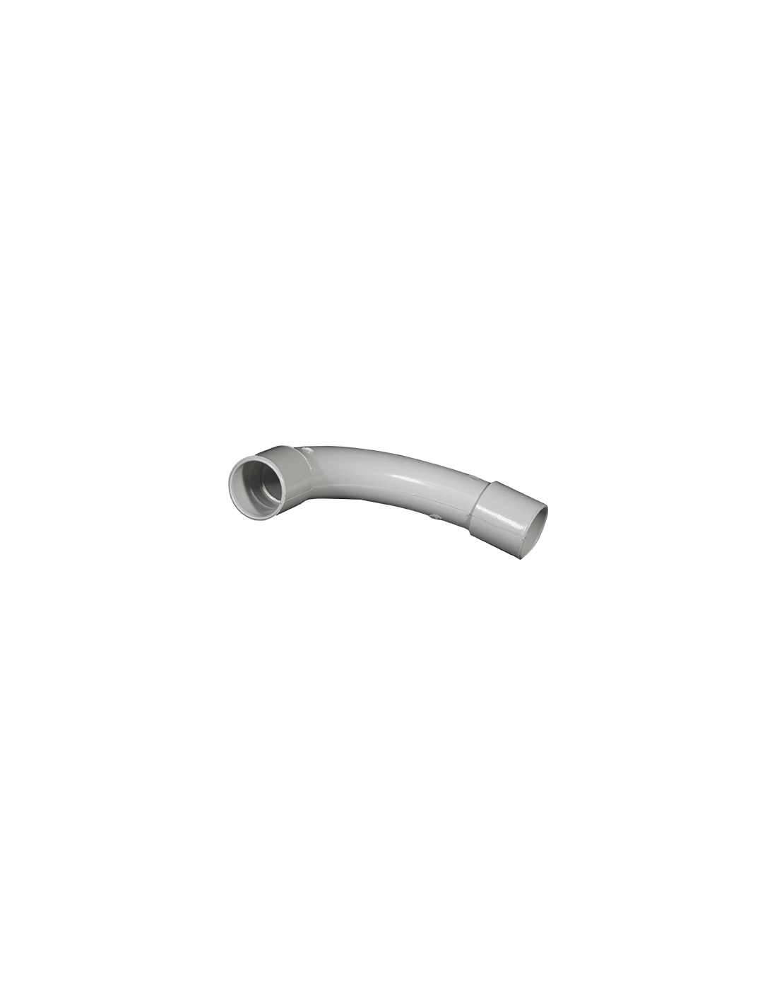 EUR OHM Coude grand rayon IRL'OC pour tubes IRL - Ø25 mm - Gris