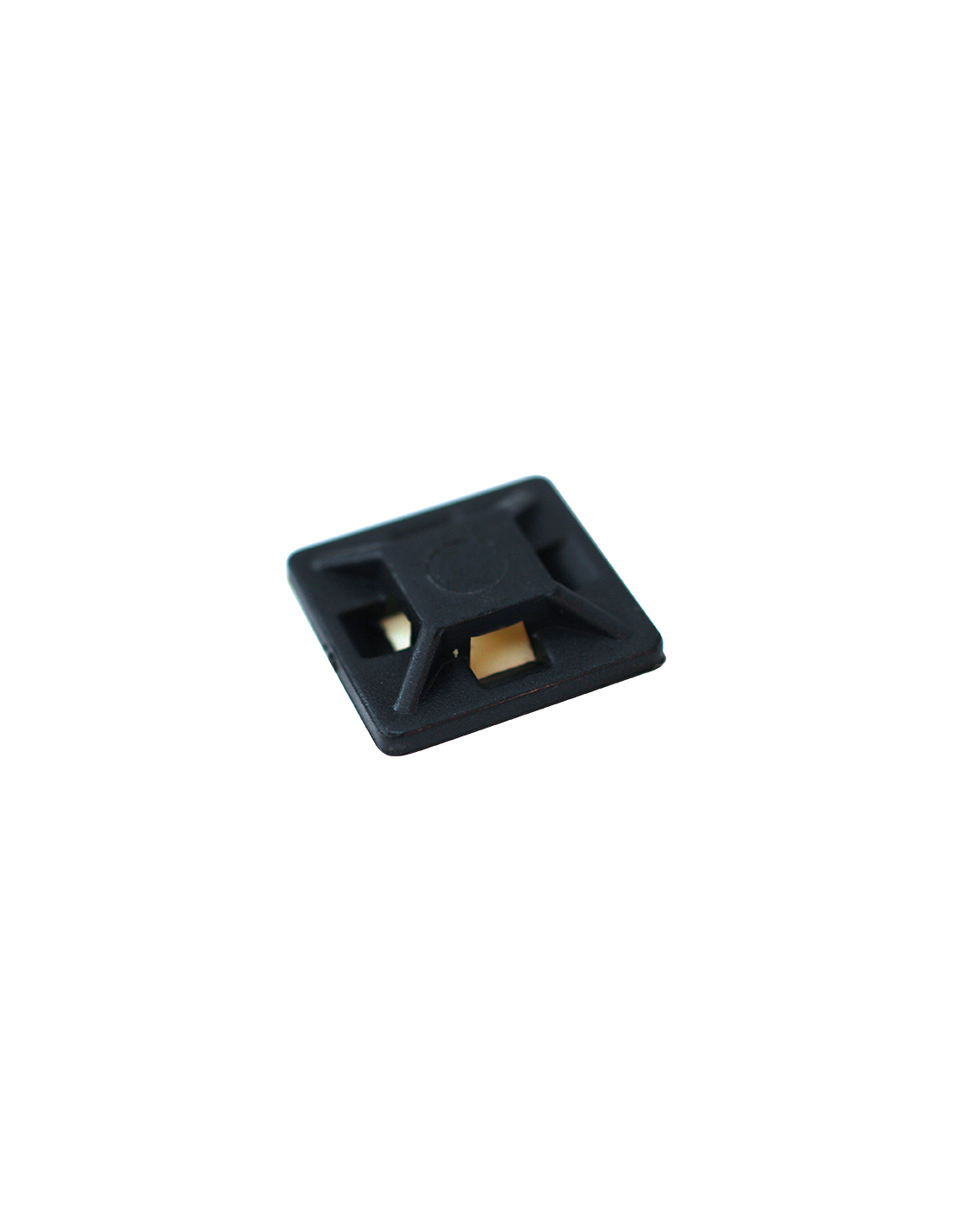 Eur'ohm Embase adhésive 4,4 mm noire 43142