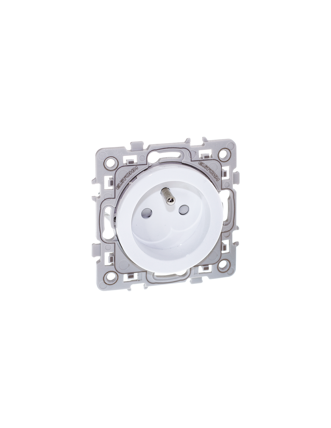 EUR'OHM PRISE 2P+T AVEC GRIFFES BLANC
