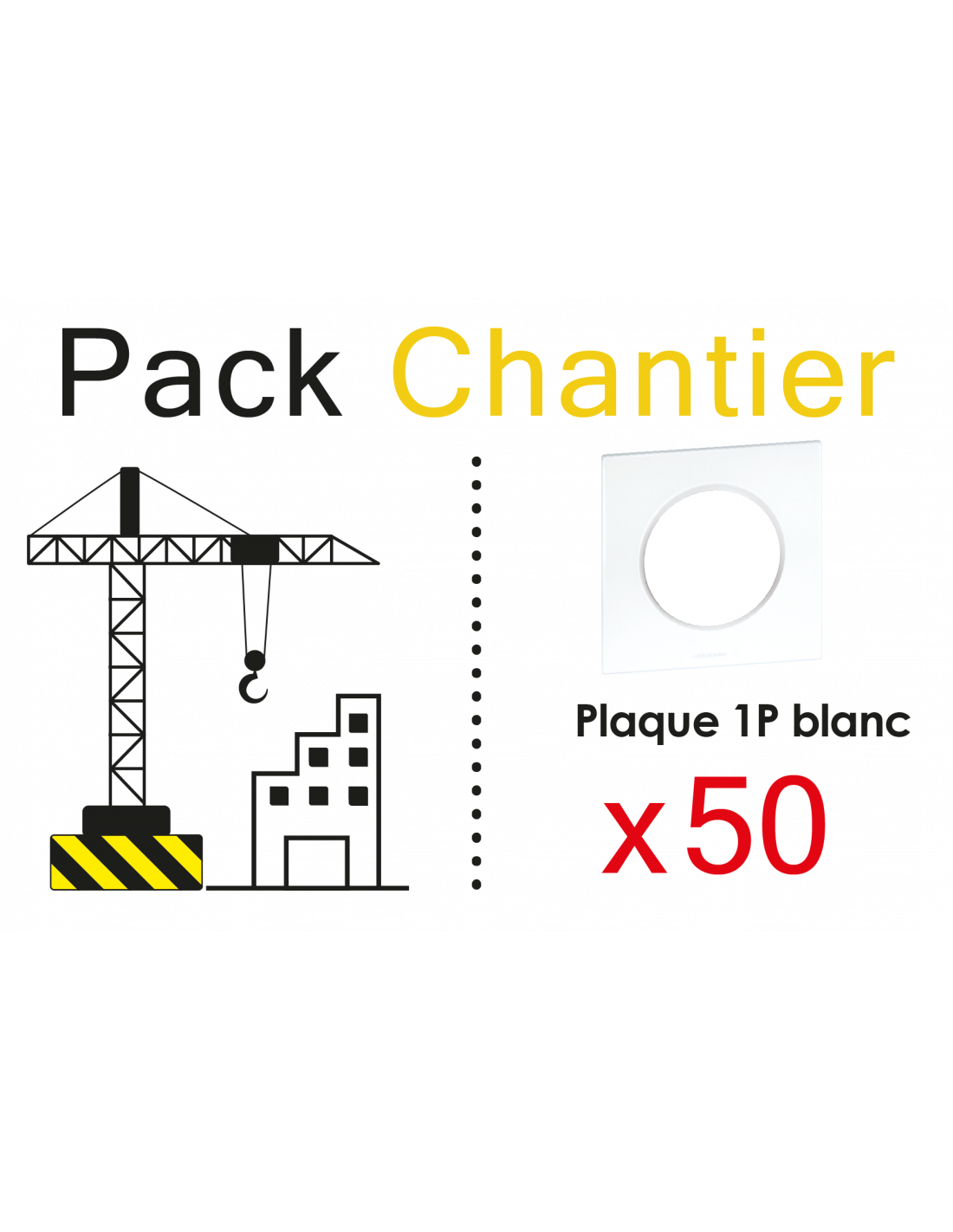 EUR'OHM SQUARE PLAQ BLC CHANTIER
