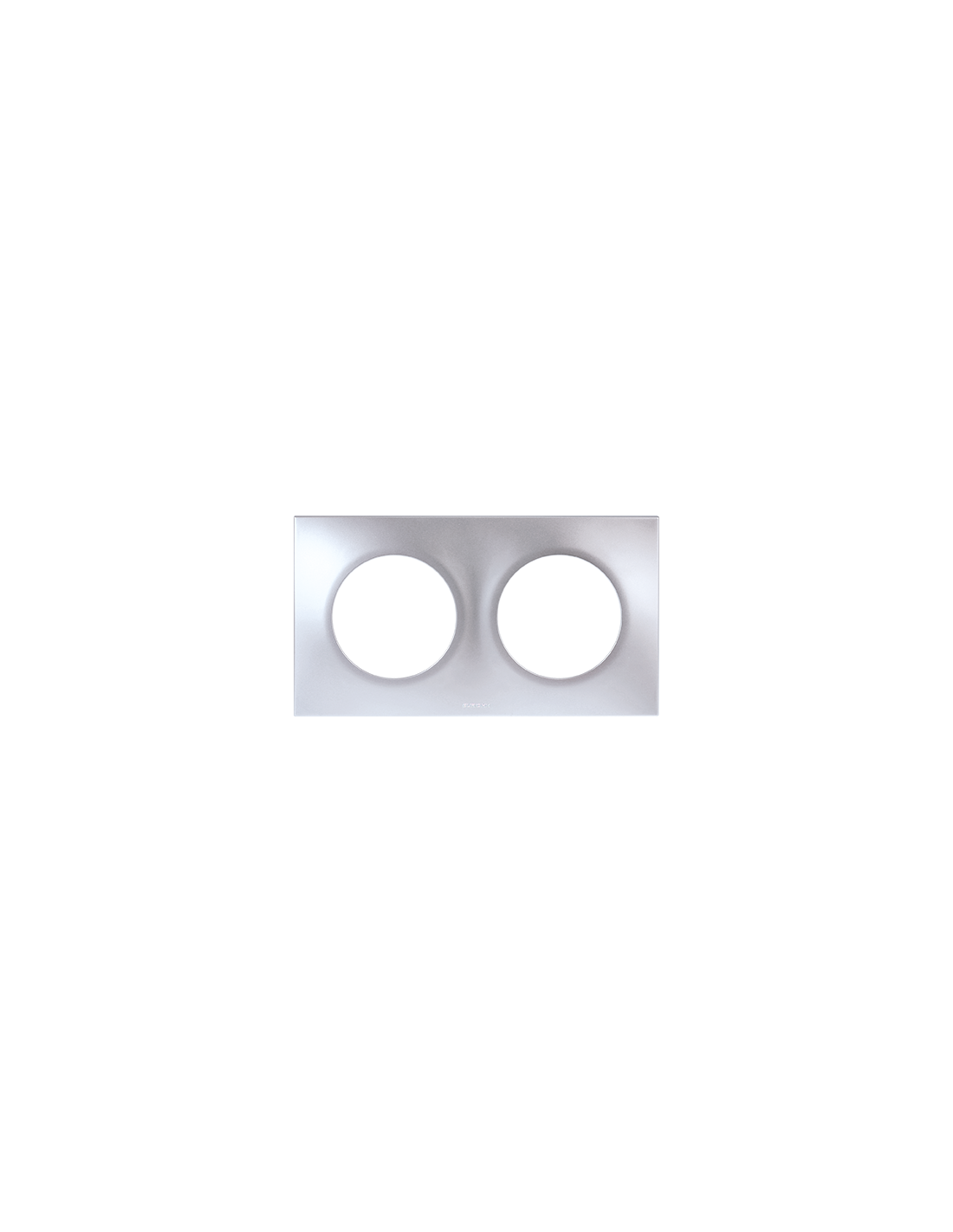 EUR'OHM SQUARE PLAQ SILVER 2P ENTR.71MM
