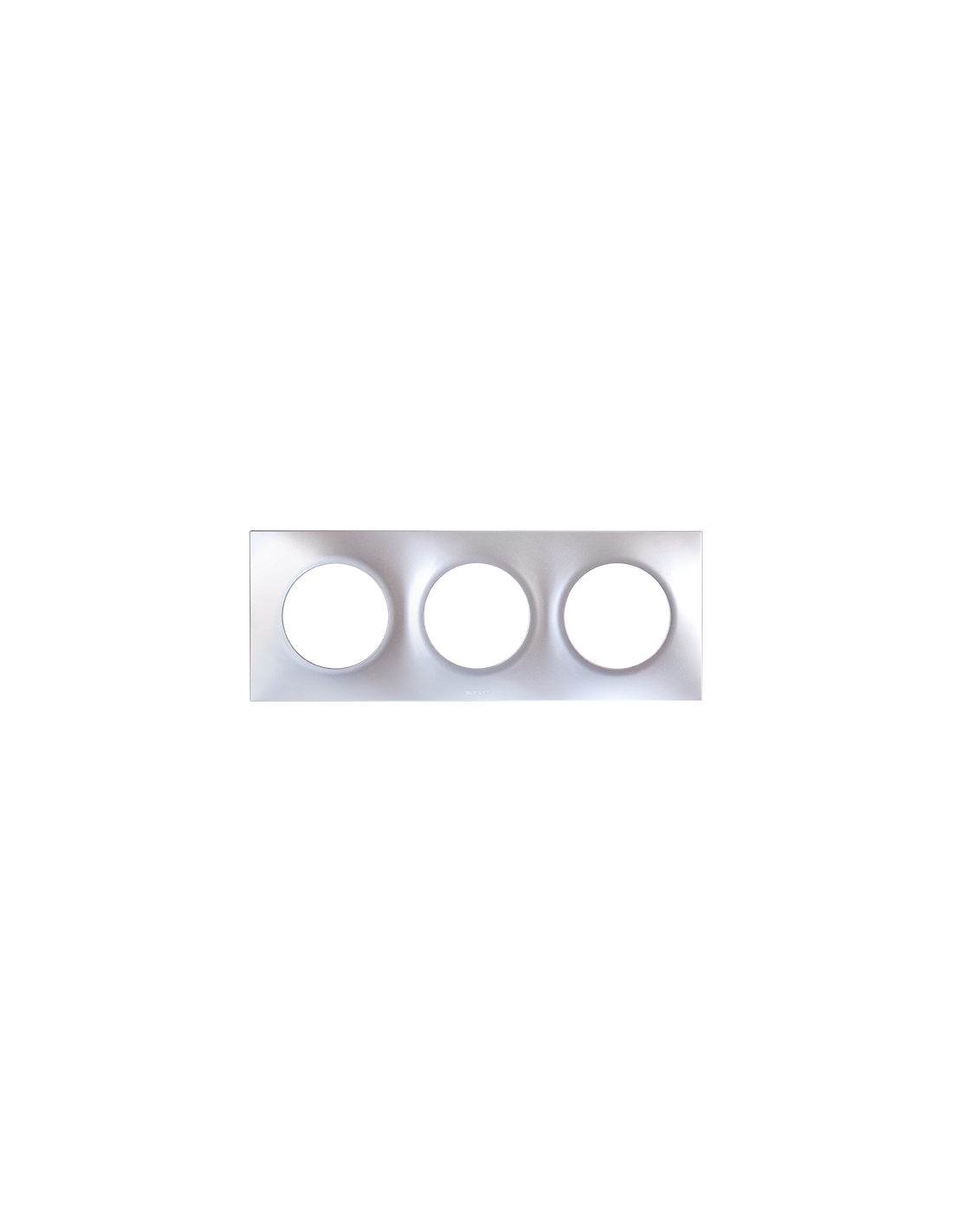 EUR'OHM SQUARE PLAQ SILVER 3P ENTR.71MM
