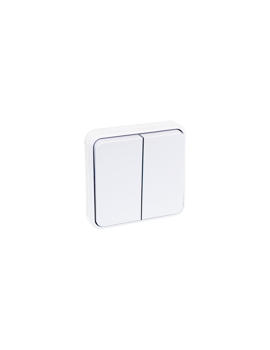 EUR'OHM OXXO double Va/Vient compos BLANC IP55