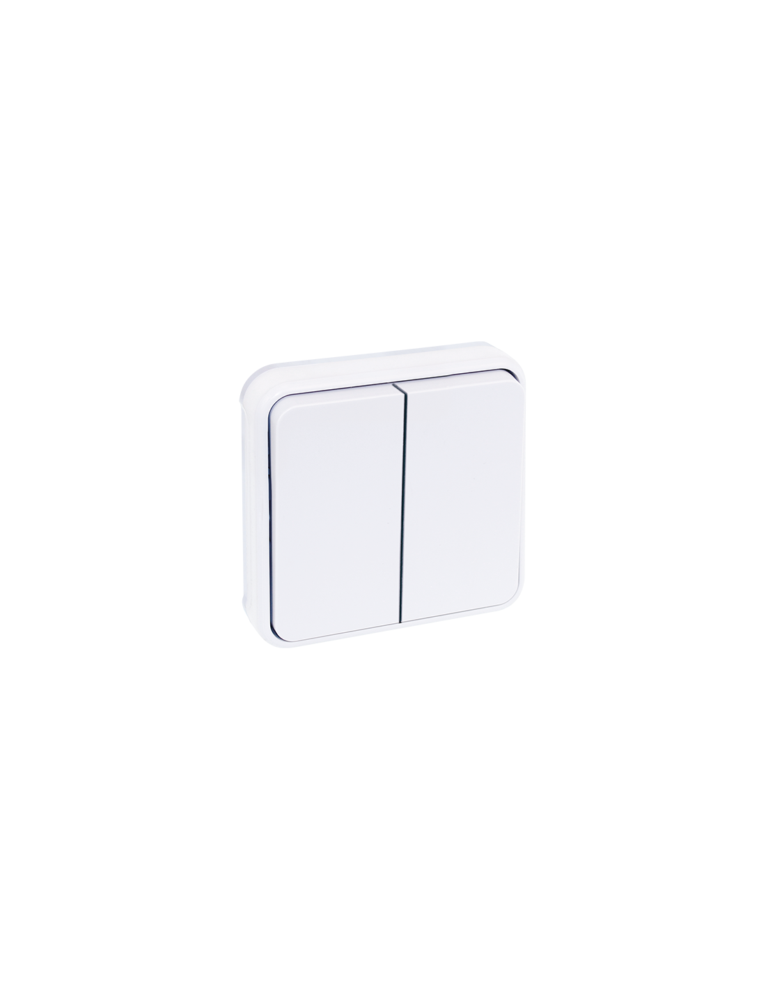 EUR'OHM OXXO DBLE VV BLANC  ENCASTRE IP55