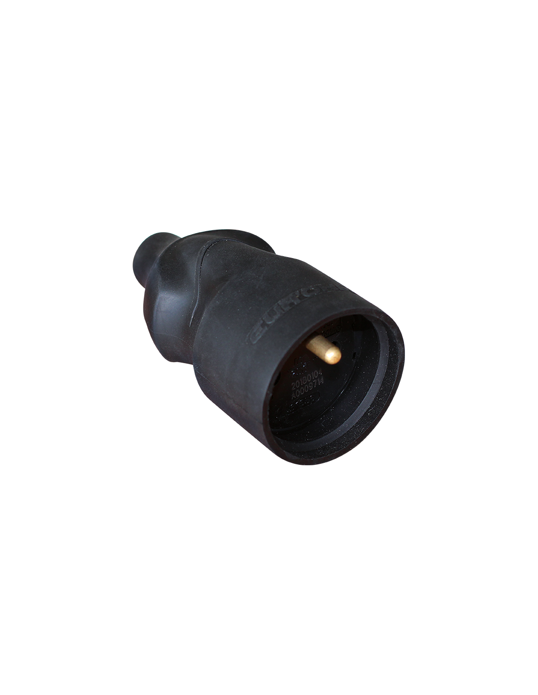 Fiche 16A femelle caoutchouc IP40 sans bague