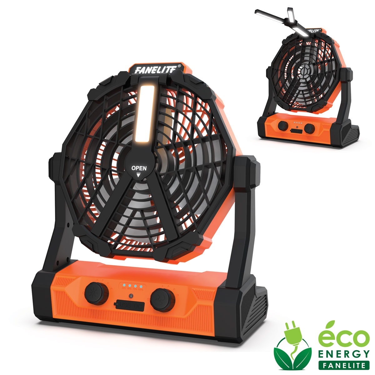 Fanelite Ventilateur rechargeable USB DC5V - 20000mAH