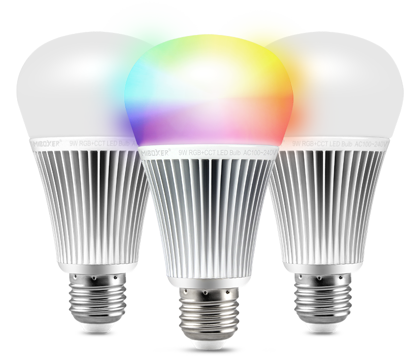 AMPOULE LED E27 RGB/CCT 9 WATTS - MI-LIGHT - MIBOXER -