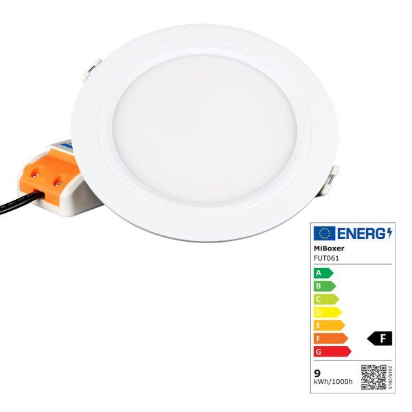 9W RGB+CCT Waterproof LED Downlight Black- Mi-Light - Miboxer