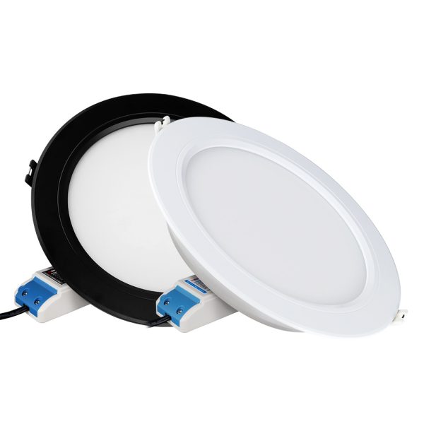 Plafonnier LED rond 12W RGB/CCT Noir pilotable - Mi-Light - Miboxer