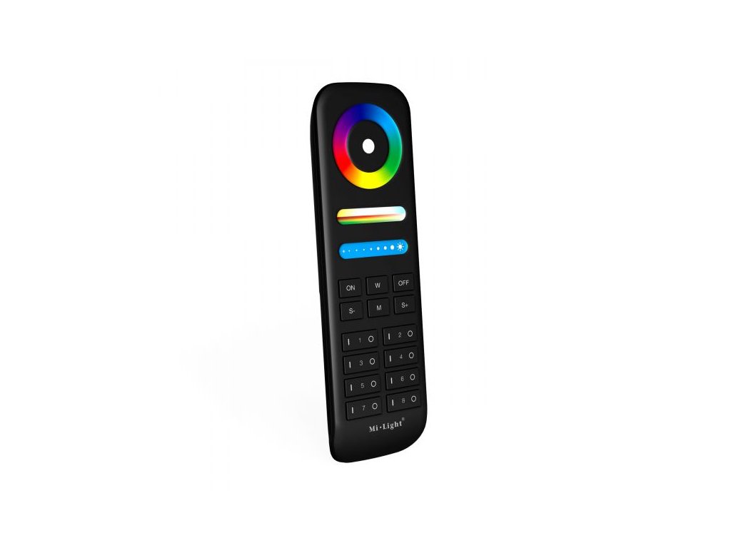 TÉLÉCOMMANDE RADIOFRÉQUENCE RGB/CCT 8 ZONES NOIRE - MI-LIGHT - MIBOXER