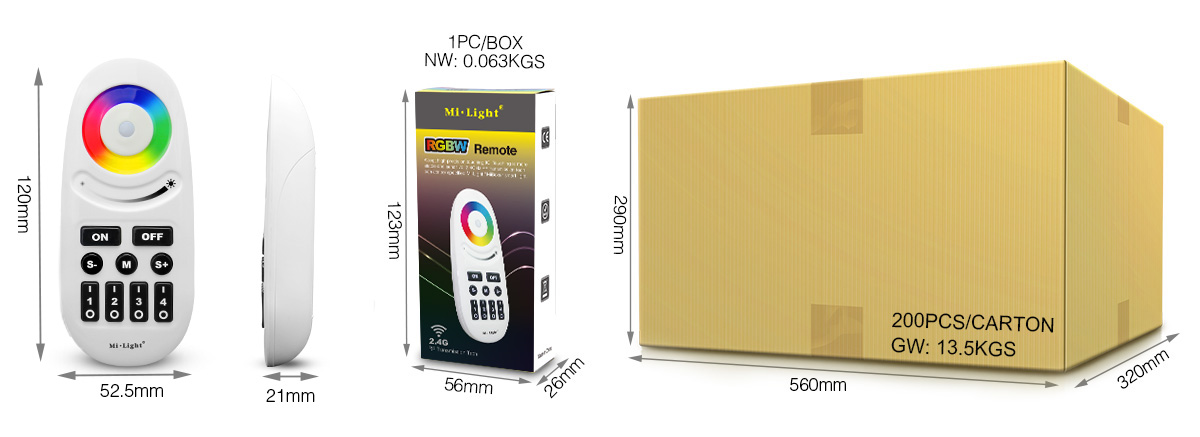 Milight Miboxer RGBW Remote