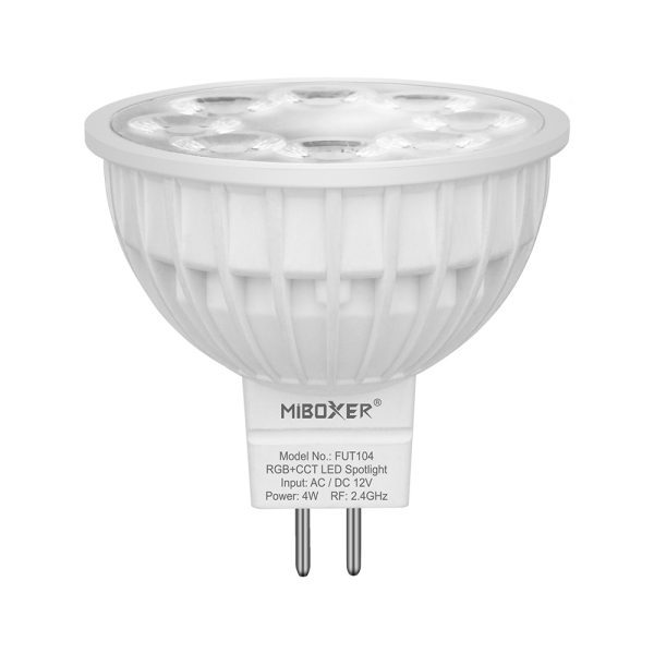 LED GU5.3 RGB/CCT 4W pilotable Mi-Light - Miboxer -