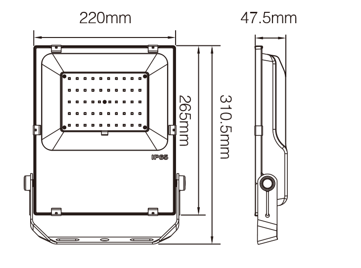 PROJECTEUR LED RGB+CCT 50W PILOTABLE MILIGHT MIBOXER
