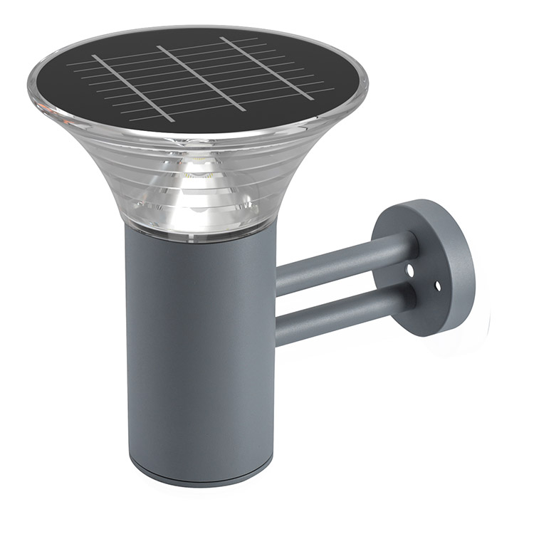 GL255R-60R-CHROME BORNE SOLAIRE 38 CM RGBCW CHROME BODY