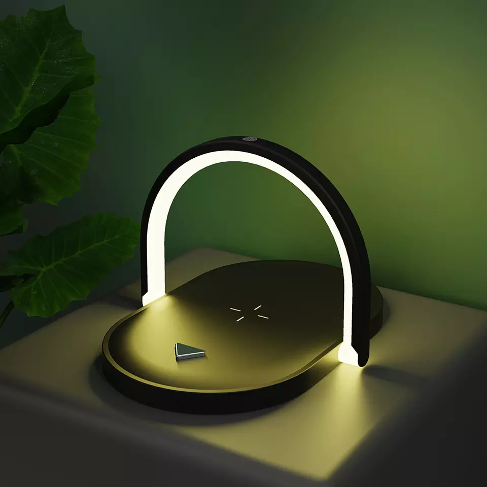 WIRELESS MOBILE CHARGER WITH LIGHT BLACK BODY