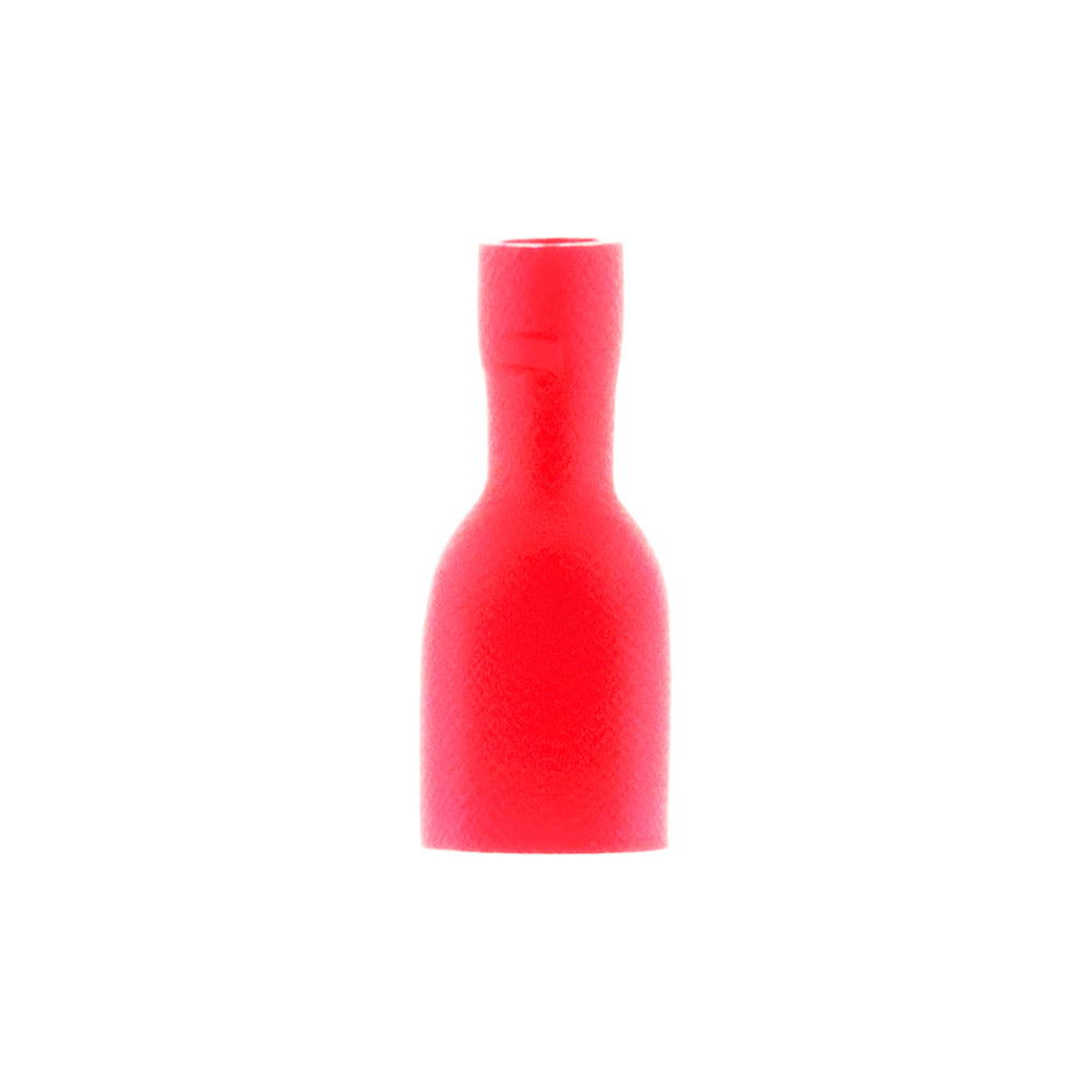 10 Clips femelle isolées rouges 6,3