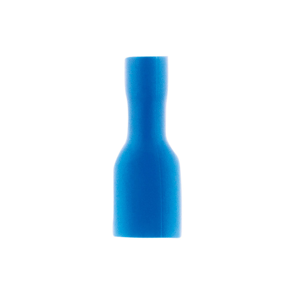 10 Clips femelle isolées bleues 6,3