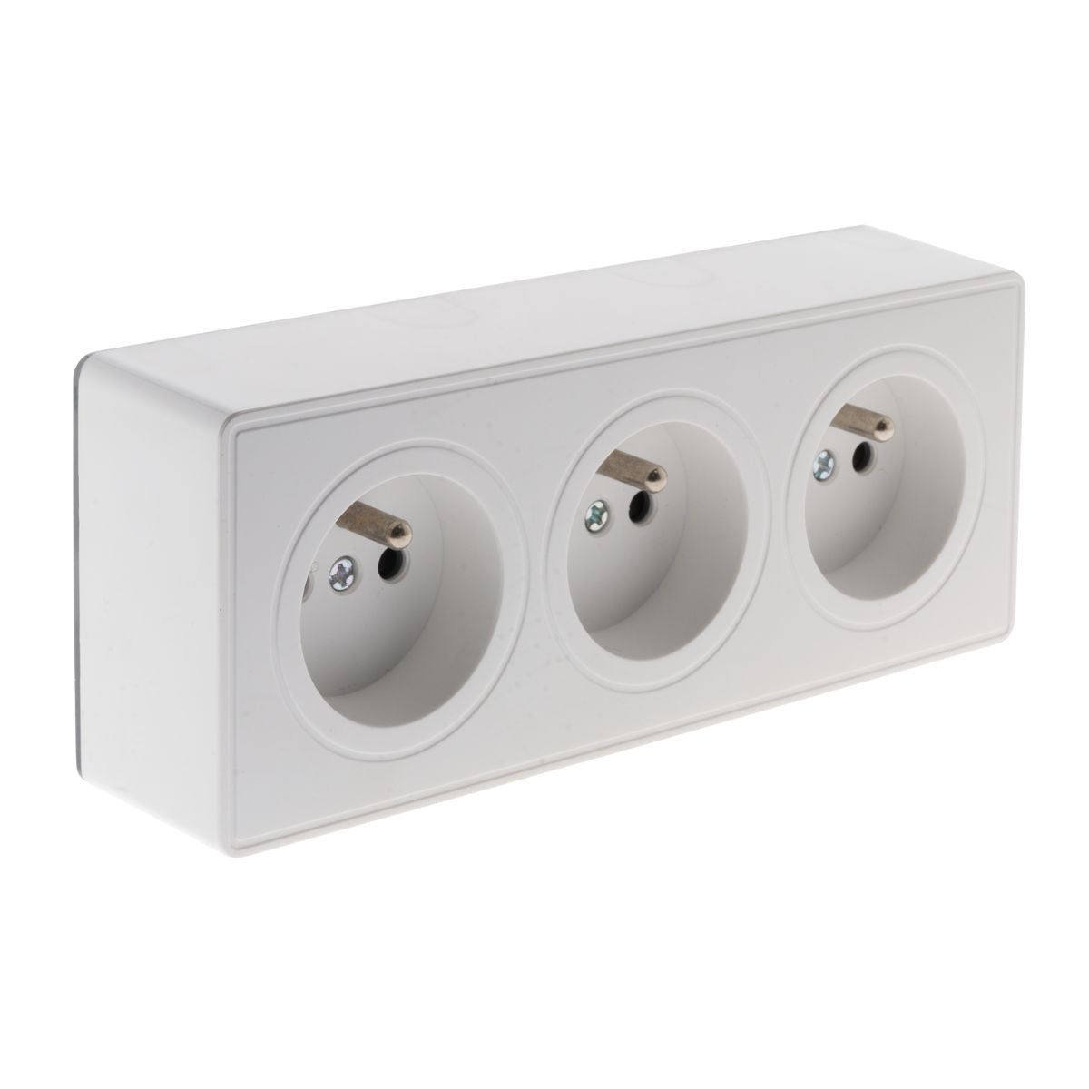 TRIPLE PRISE 2P+T 16A SAILLIE VULCO BLANC