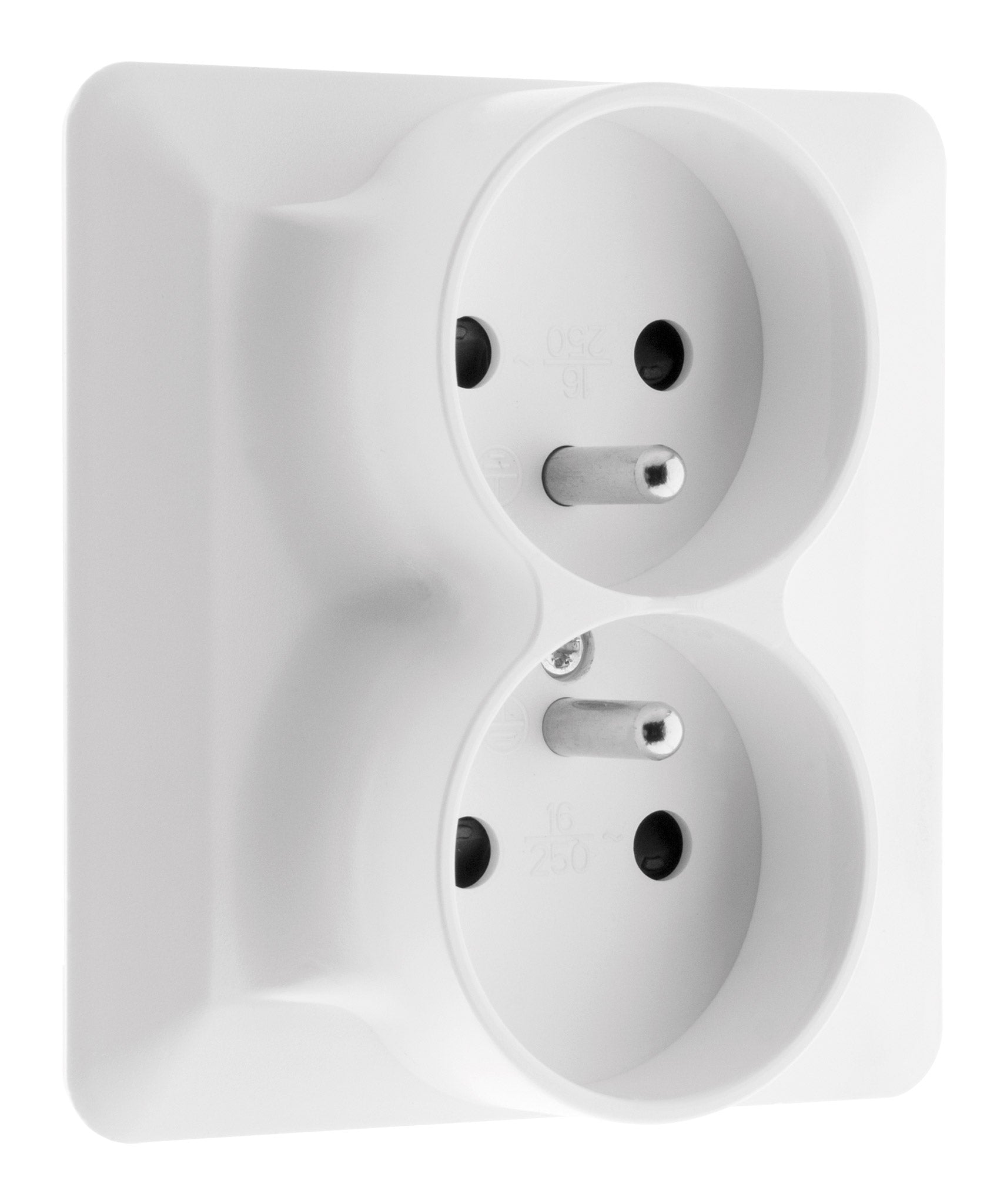 PRISE 2P+T 16A DOUBLE ARTEZO BLANC