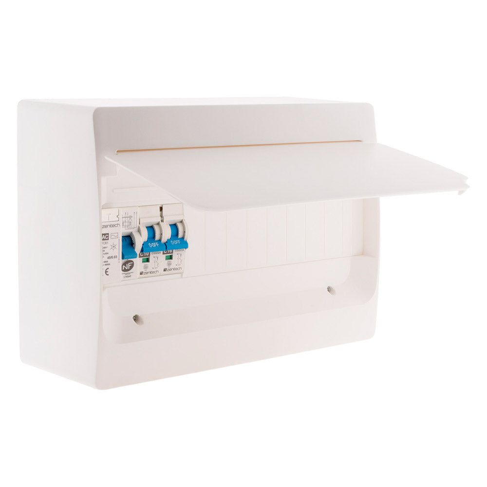 Coffret précablé 13 modules 2 disjoncteurs + 1 inter diff ZENITECH