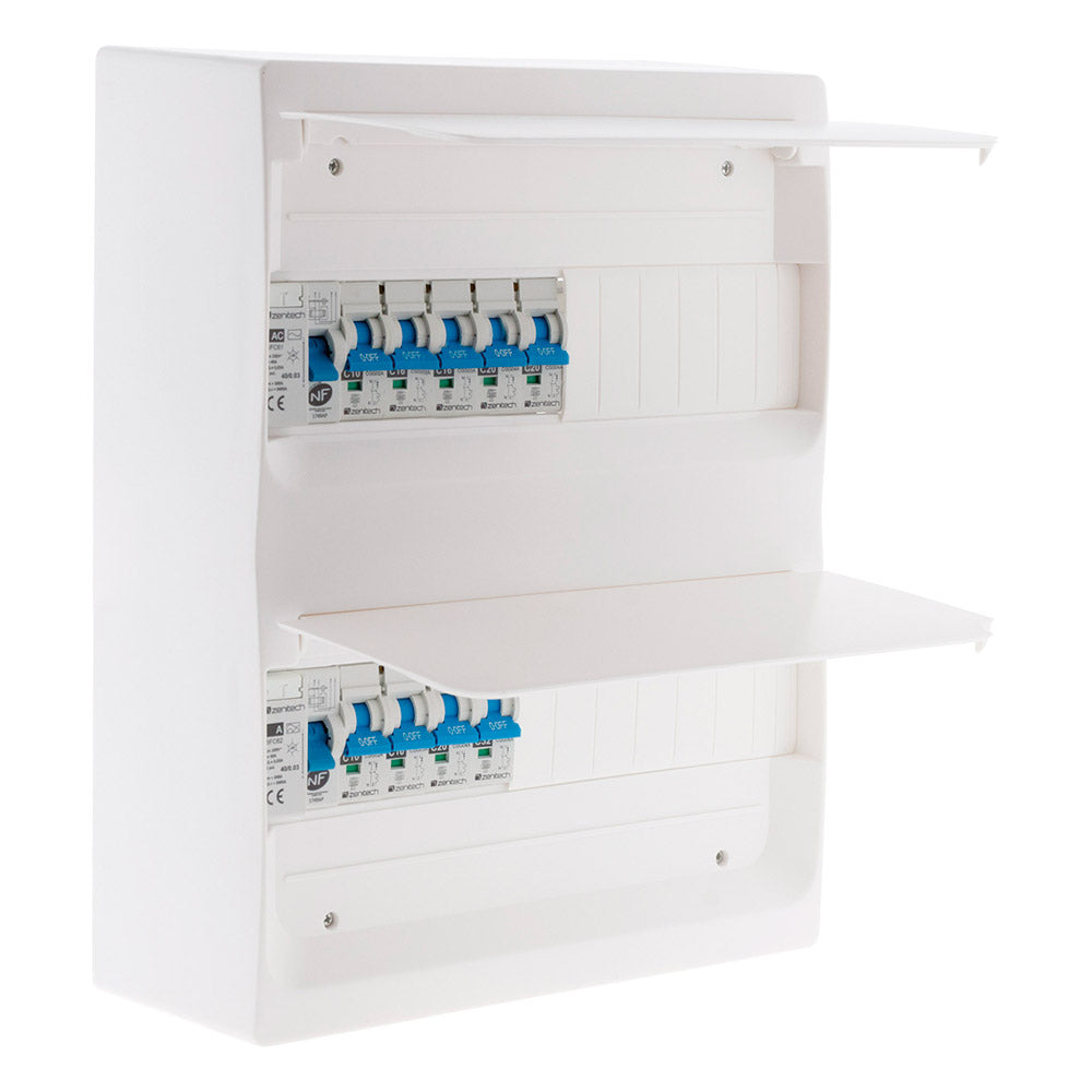 Coffret précablé 26 modules 9 disjoncteurs + 2 inter diff ZENITECH