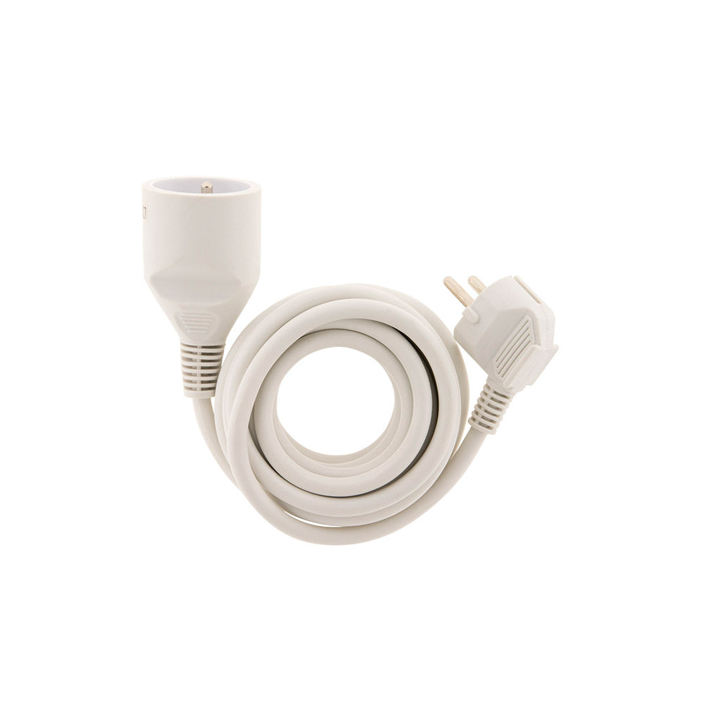 Prolongateur H05VVF 3G1,5 blanc 10m
