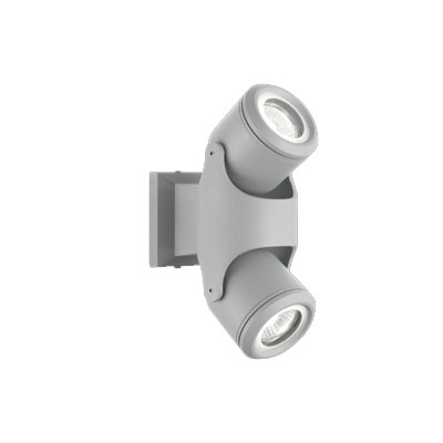 IDEAL LUX Contemporain 2 Xeno Gris Aluminium