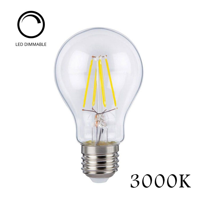 LED E27 360° Glass dimmable 8W 3000K