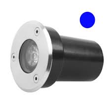 LED UNDERGROUND LIGHT 1W BLUE IP65 12V
