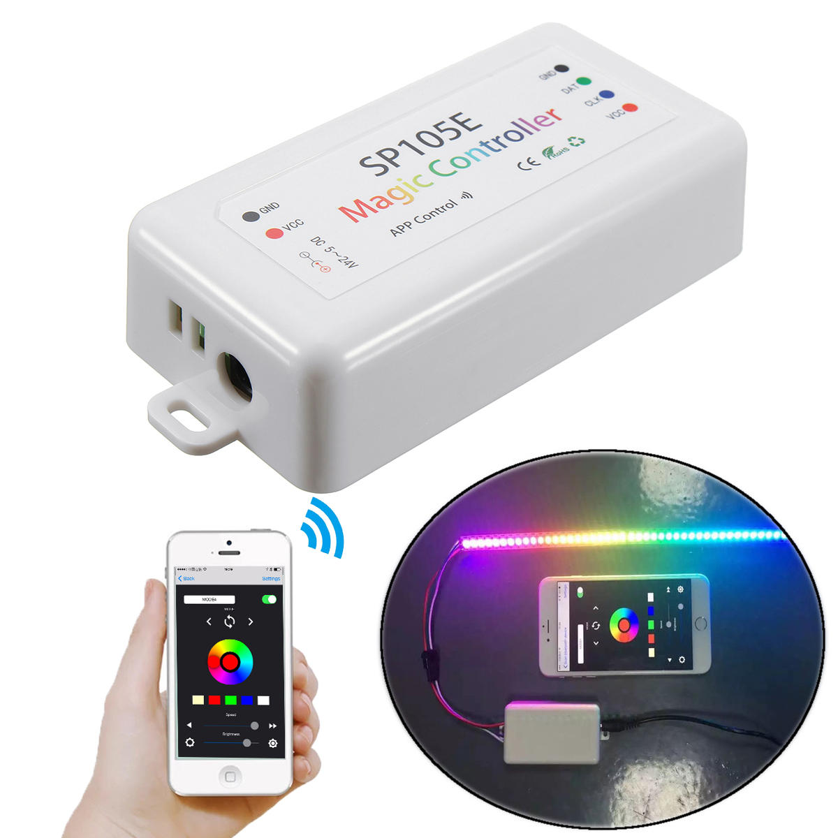 Bluetooth Pixel LED Controller DC5-24v