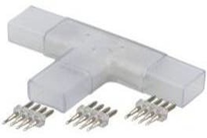 T Middle Connector 4 pins pour 230V RGB strip led 220.007
