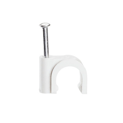 Lot de 100 attaches blanc diamètre 10mm