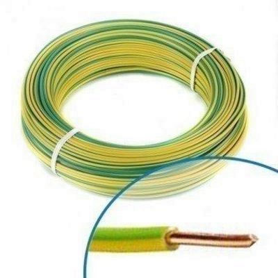 FIL HO7V-U 2.5 100M VERT/JAUNE
