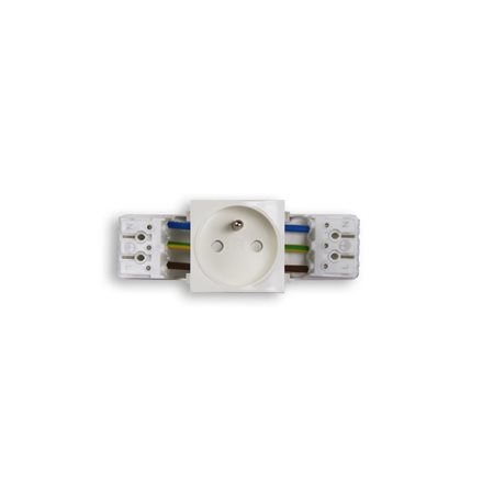 ENSTO BLOC RECOUVRANT 1PC KLÉ@ IP4X CLIP45 BLANC RAL9010