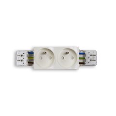 ENSTO BLOC RECOUVRANT 2PC KLÉ@ IP4X CLIP45 BLANC RAL9010