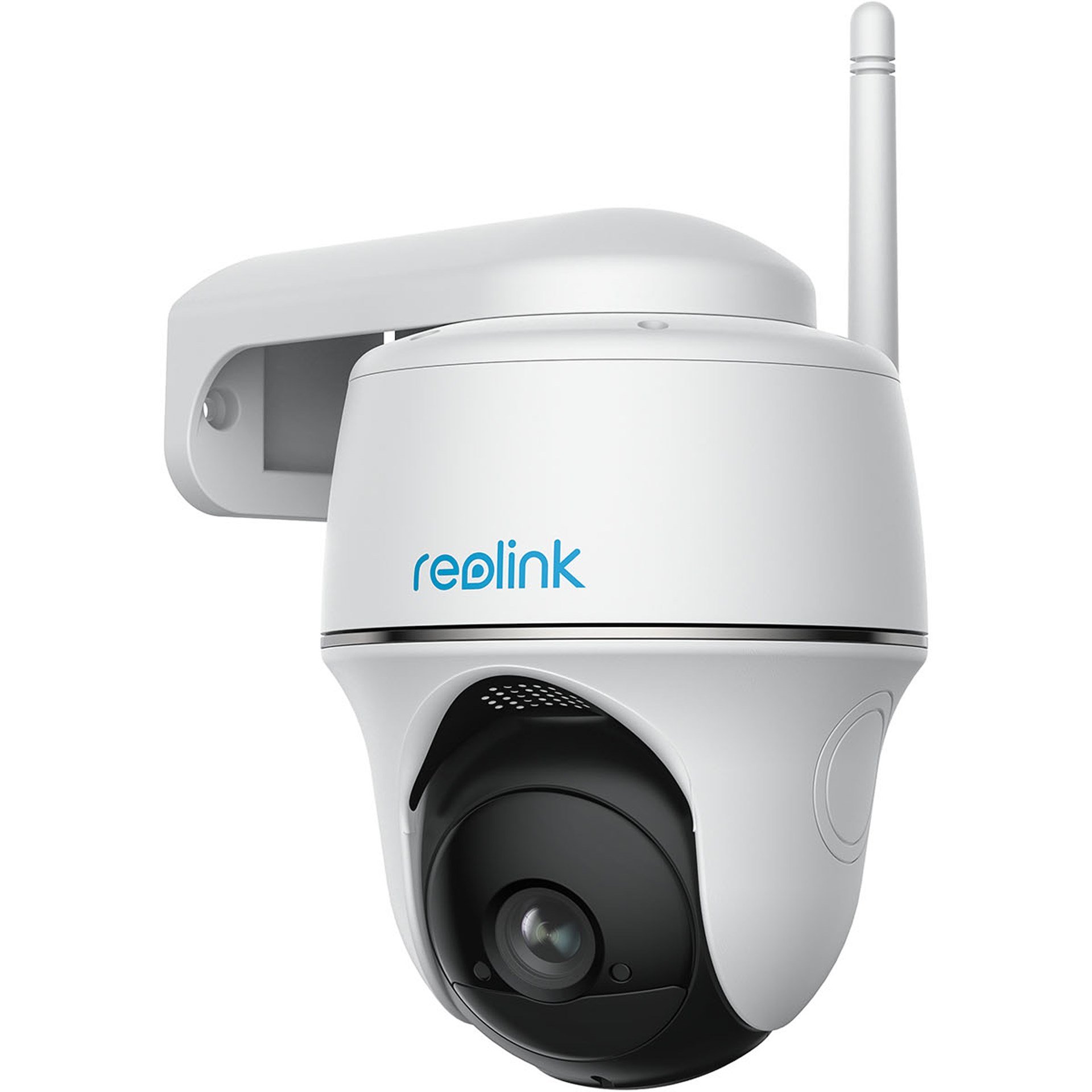 Reolink Argus PT 4MP blanche, Caméra Surveillance WiFi Extérieure sans Fil, Batterie Rechargeable,