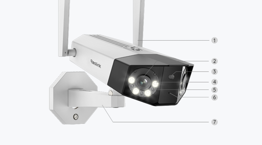 Reolink Duo 2 Caméra panoramique à batterie Wifi avec détection intelligente