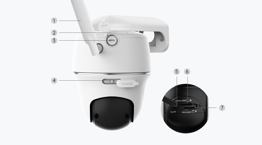 Reolink Caméra Reolink Go PT Ultra 4G détection intelligente 4K 8MP Pan &amp; Tilt projecteur