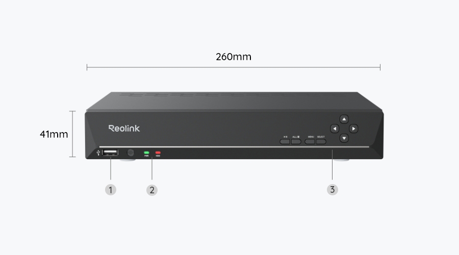 Reolink NVR PoE à 8 Canaux pour Enregistrement 24h/7j Fiable