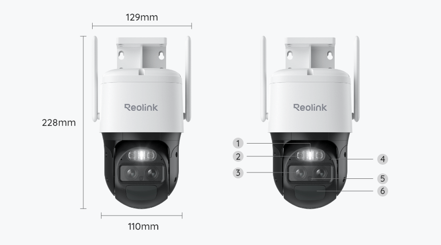 Reolink Trackmix Dual-Lens Battery Camera