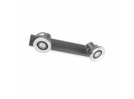 RING LED Lampe applique gris 2L