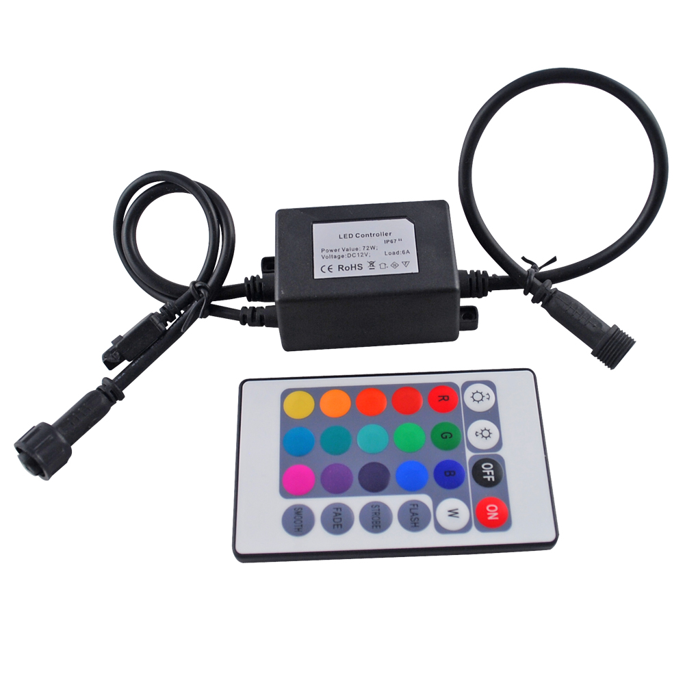 DC12V/ 3 circuits(R/ G/ B)/ 2A per circuit/ IP67RF RGB controller for outdoor RGB lights