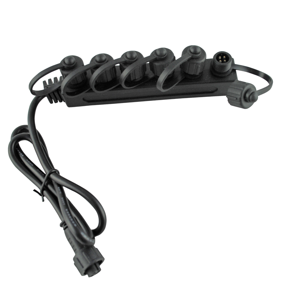Multi T connector for outdoor lights 4 pins