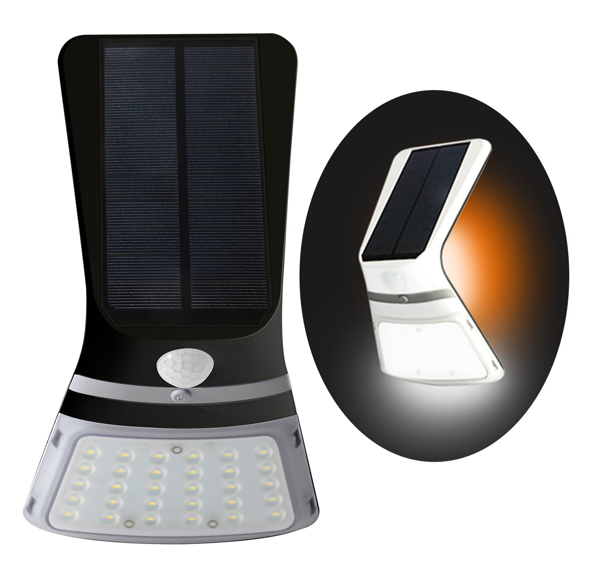 Solar Wall Light Fairy 3.5W WHITE BODY 6000K BACK 3200K