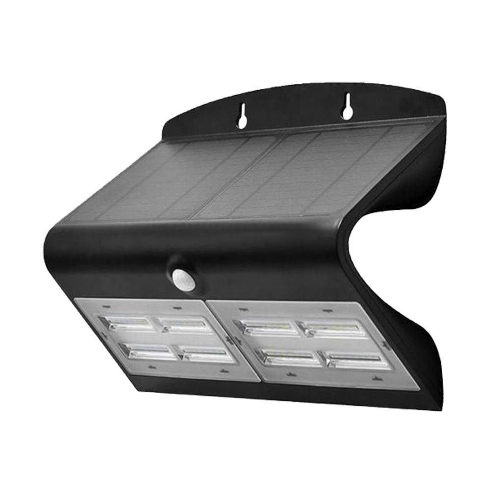 Solar Wall Light Butterfly 4W BLACK BODY 6000K - BACK 3200K