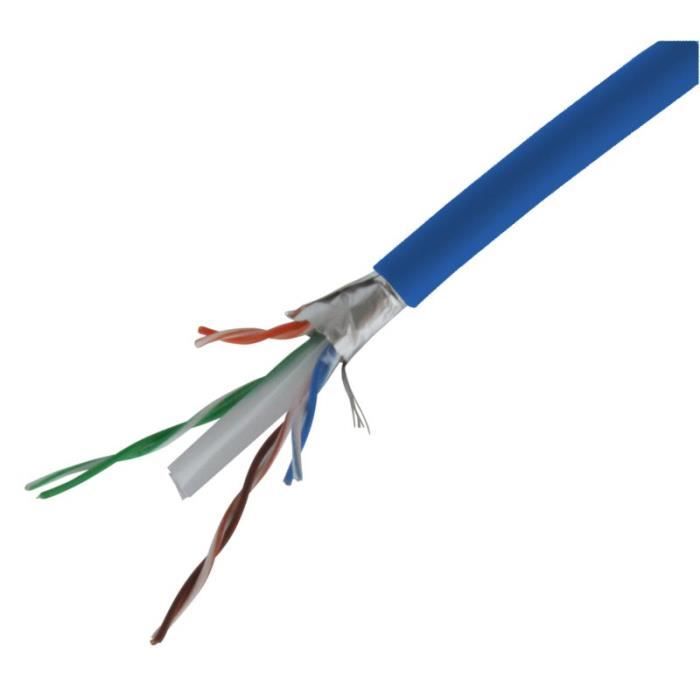 F/UTP CABLE DOUBLE CAT6 4PLSOH350MHZC100BLEU