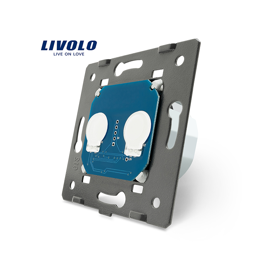 Livolo Interrupteur mural tactile Tactile 2 boutons / 2x1 voie
