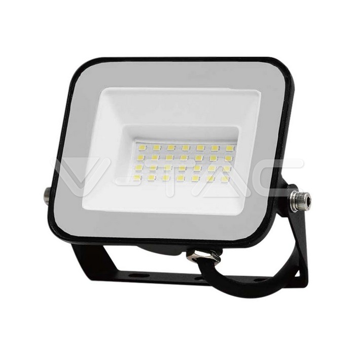 VT-44020 20W FLOODLIGHT SAMSUNG CHIP 6500K BLACK BODY GREY GLASS