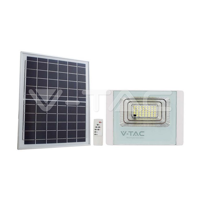 VT-60W 20W SOLAR PANEL WITH LED FLOODLIGHT 6400K WHITE BODY