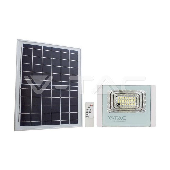 VT-300W 50W SOLAR PANEL WITH LED FLOODLIGHT 6400K WHITE BODY